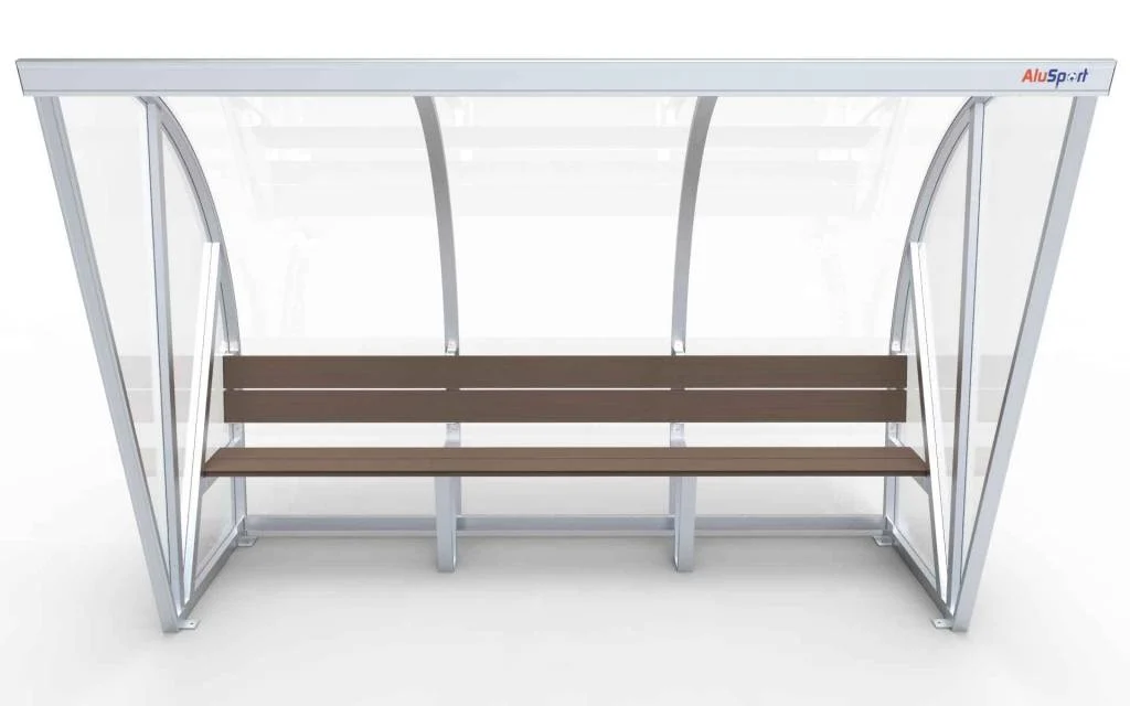 Dugout Boog Volledig gelast - PC 3mm UV en slagvast - 3 x 2 x 1 - Rugsteun - A bank - 4/6 personen