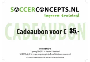 Cadeaubon 35 Euro Soccerconcepts