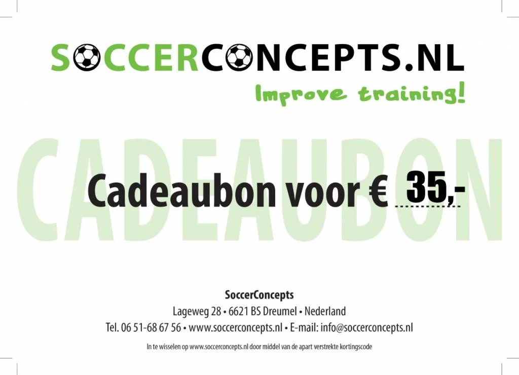 Cadeaubon 35 Euro Soccerconcepts