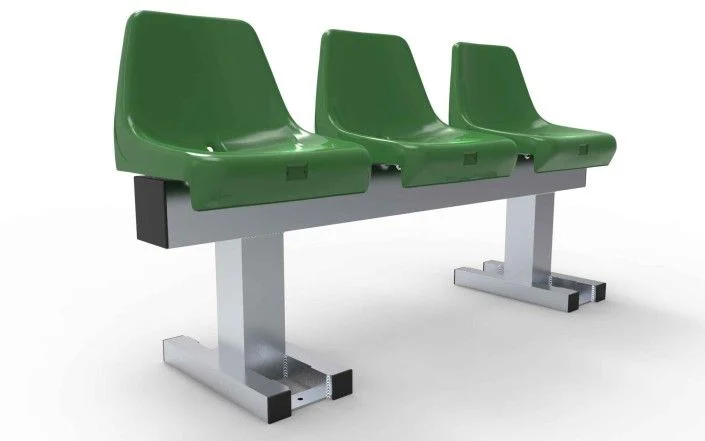 Trainersbank Aluminium met 3zitjes