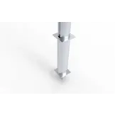 VP710 Vast voetbaldoel gecoat Vast P model 100/108