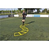 Coordinatieladder trapeze vorm: 10 trinagel speedrings met draagtas