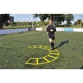 Coordinatieladder trapeze vorm: 10 trinagel speedrings met draagtas