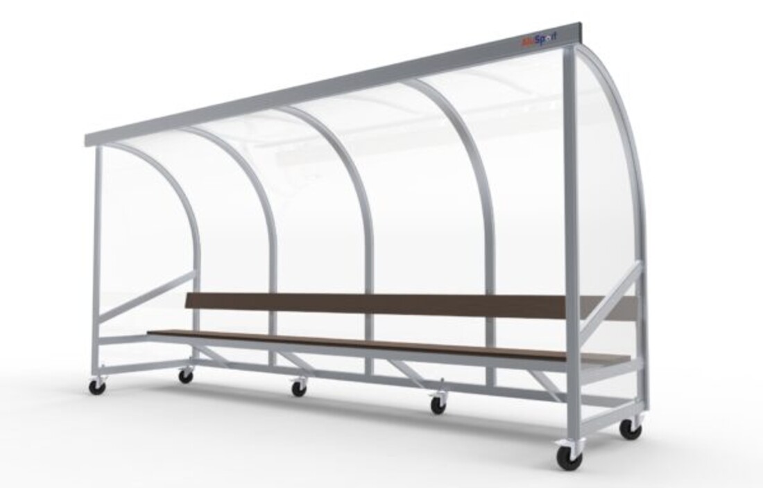 Chariot Pirogue entièrement soudé - PC 3mm UV et résistant aux chocs - 4 x 2 x 1 - Retour Support - Un canapé - 6/8