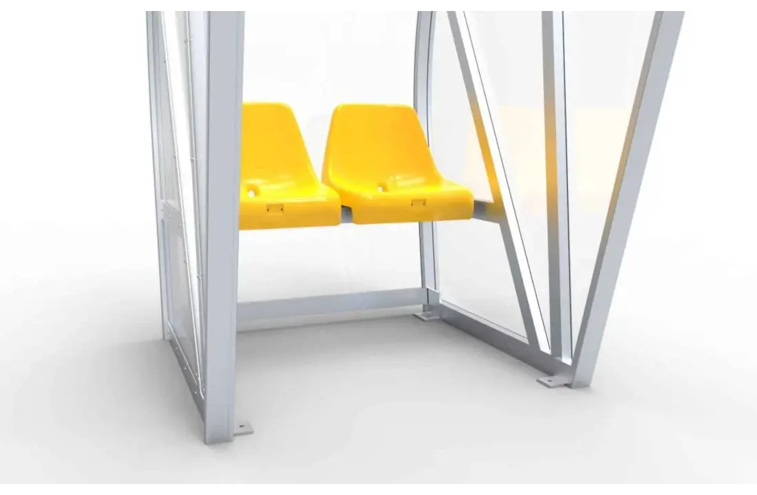 arc DO101Z Pirogue soudé et est très joli - PC 3mm UV et résistant aux chocs - 1 x 2 x 1 - Retour Support - B sièges baquets - 1/2 personnes