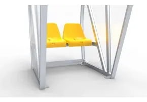 arc DO101Z Pirogue soudé et est très joli - PC 3mm UV et résistant aux chocs - 1 x 2 x 1 - Retour Support - B sièges baquets - 1/2 personnes