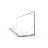 Verplaatsbaar doel  P-model 732x244x80x170 Profiel 100mm