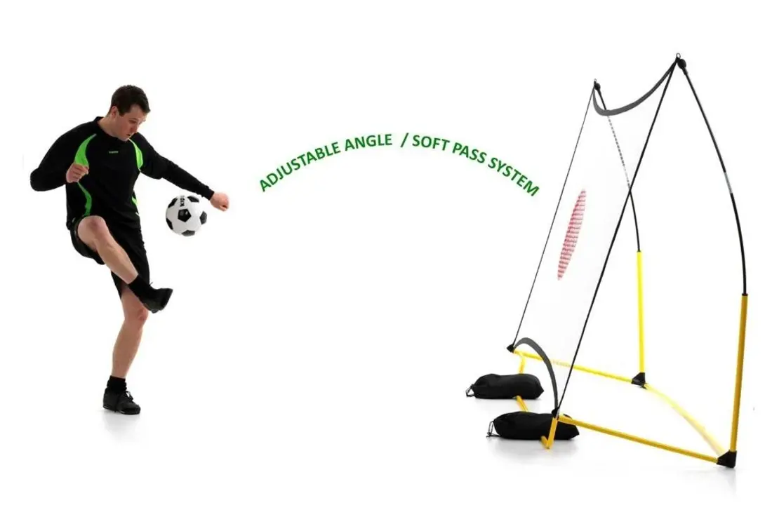Kickster Combo: Goal én Rebounder: 245cm x 150cm x80cm.