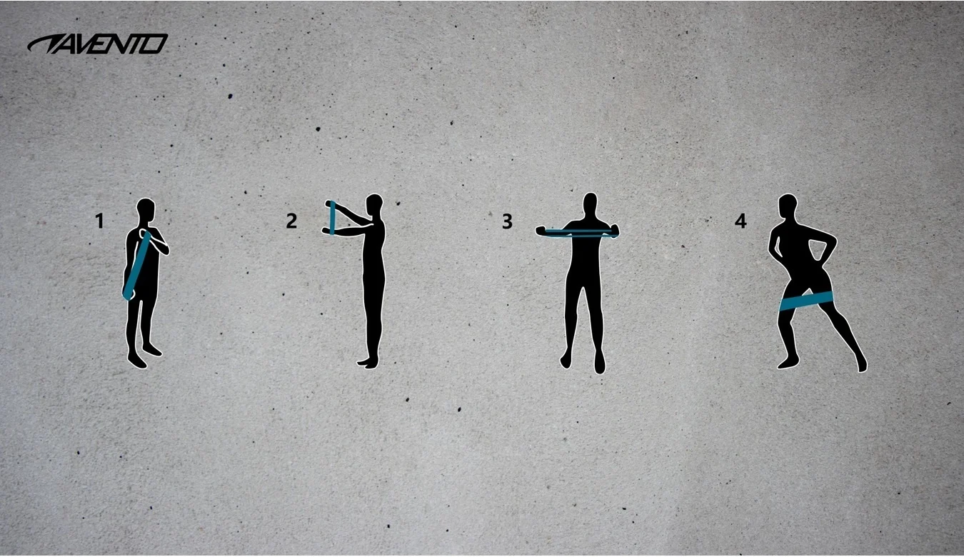 Bandes de résistance réglées avec 3 forces