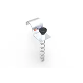 GS085 Grondverankering Spiraal Grondverankering verplaatsbare voetbaldoelen, grondspiraal met alu-klemplaat