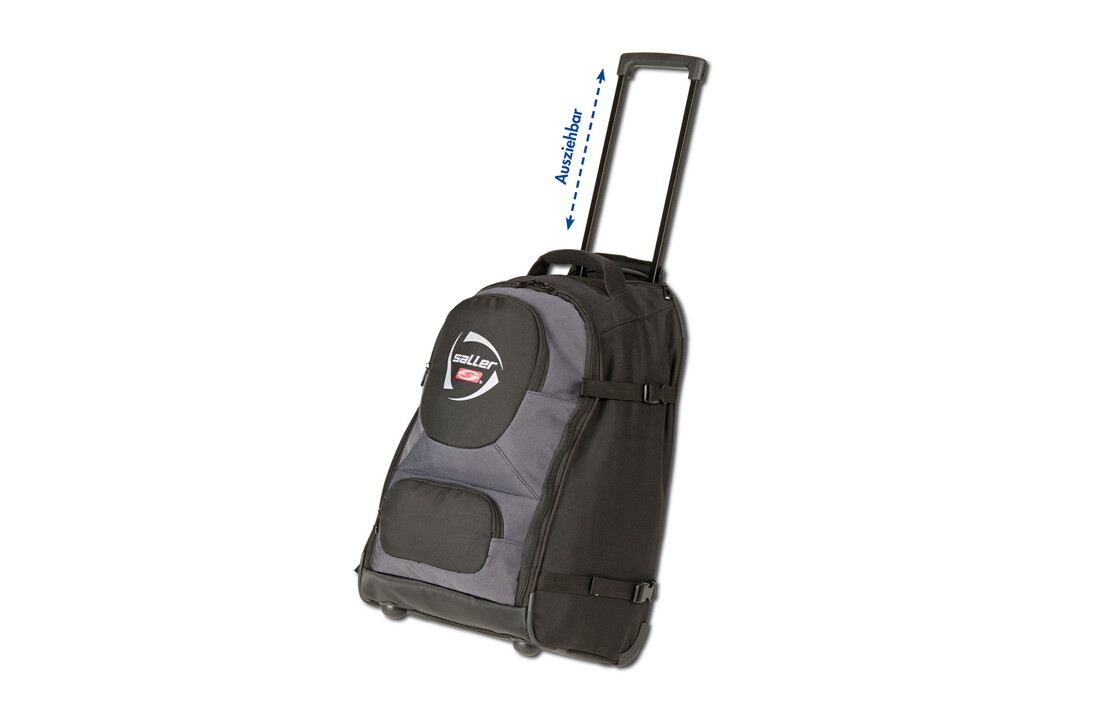 Chariot d'arbitre : sac d'arbitre sur roulettes.