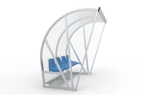 DO201Z Arche de pirogue Entièrement soudée - PC 3mm résistant aux UV et aux chocs - 2 x 2 x 1 - Dossier - B Sièges baquets - 4 personnes