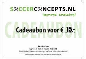 Cadeaubon 15 Euro SoccerConcepts