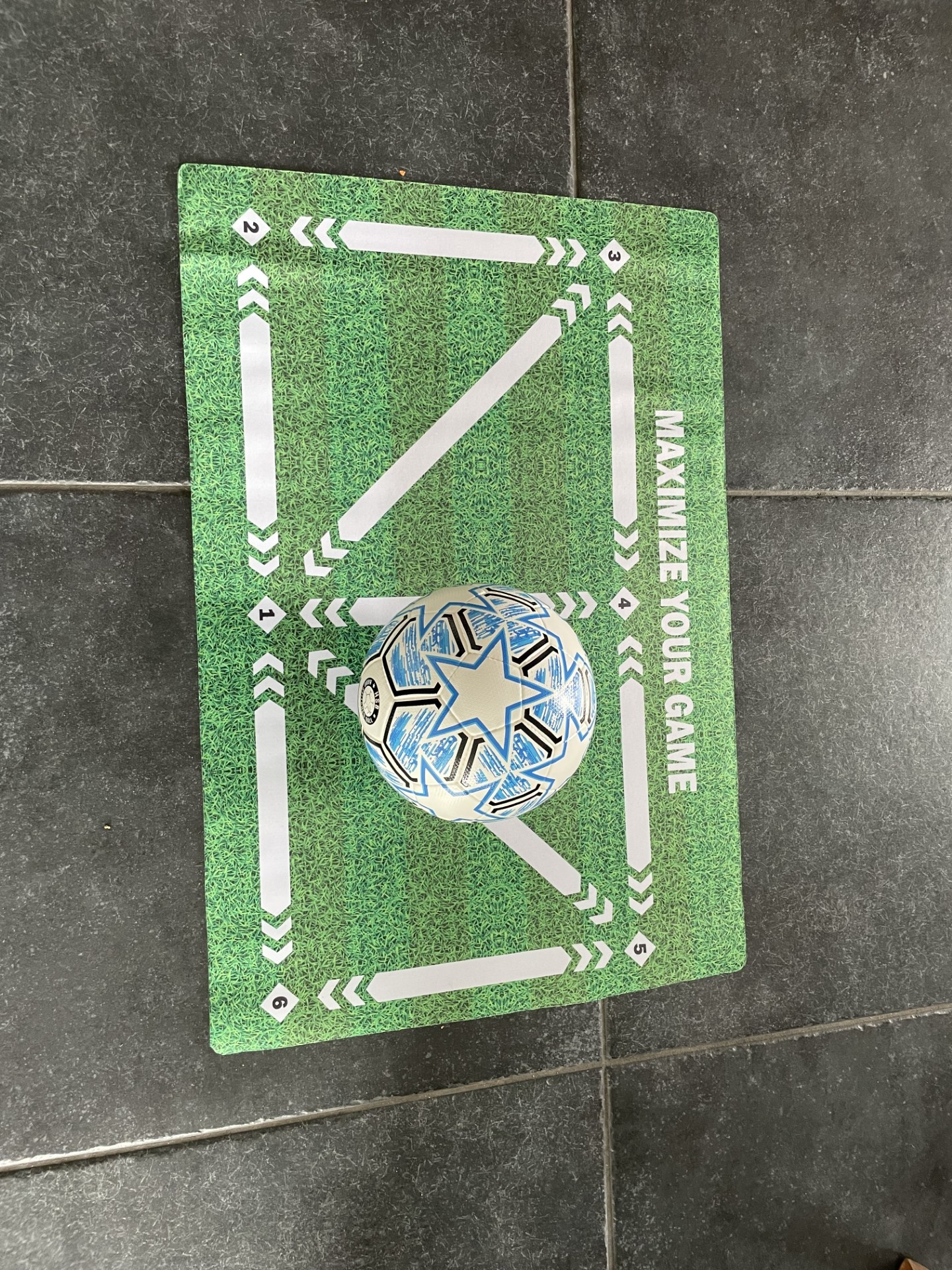 Voetbal Training Exercise Mat Footsteps