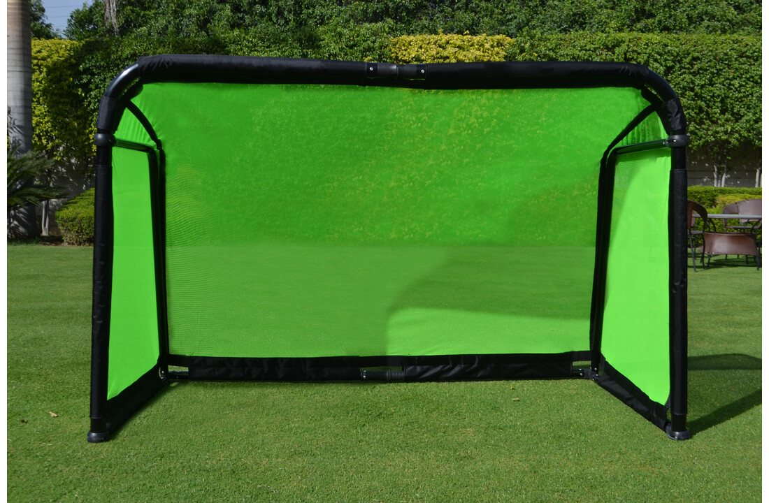 Aluminium goal 120cm x 80 cm inklapbaar met fel groen net
