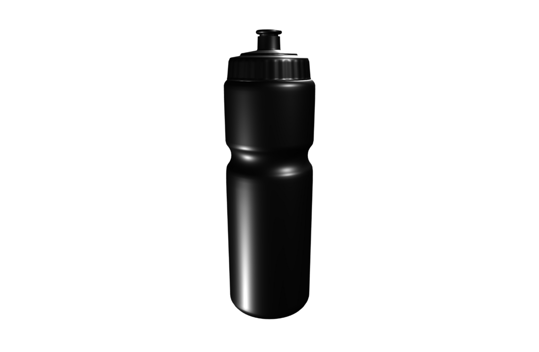 Bidon 750 ml Zwart budget