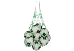 Balnet voor 10 ballen groen wit