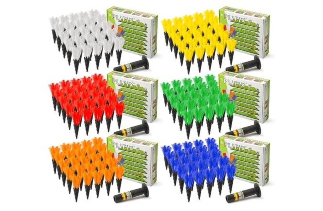 Plifix pluimen: 25 pluimen in 6 mogelijke kleuren
