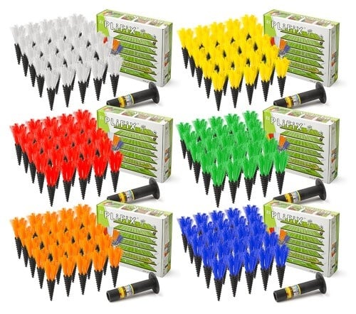 Plifix pluimen: 25 pluimen in 6 mogelijke kleuren
