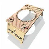 Spotkick : ensemble de 2 cages de but en bois avec un trou en haut