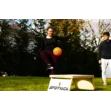 Spotkick : ensemble de 2 cages de but en bois avec un trou en haut