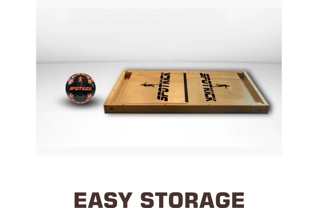 Spotkick : ensemble de 2 cages de but en bois avec un trou en haut