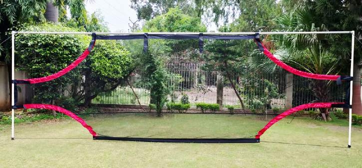 Doelwand met 4 gaten voor 3m x 2m goal