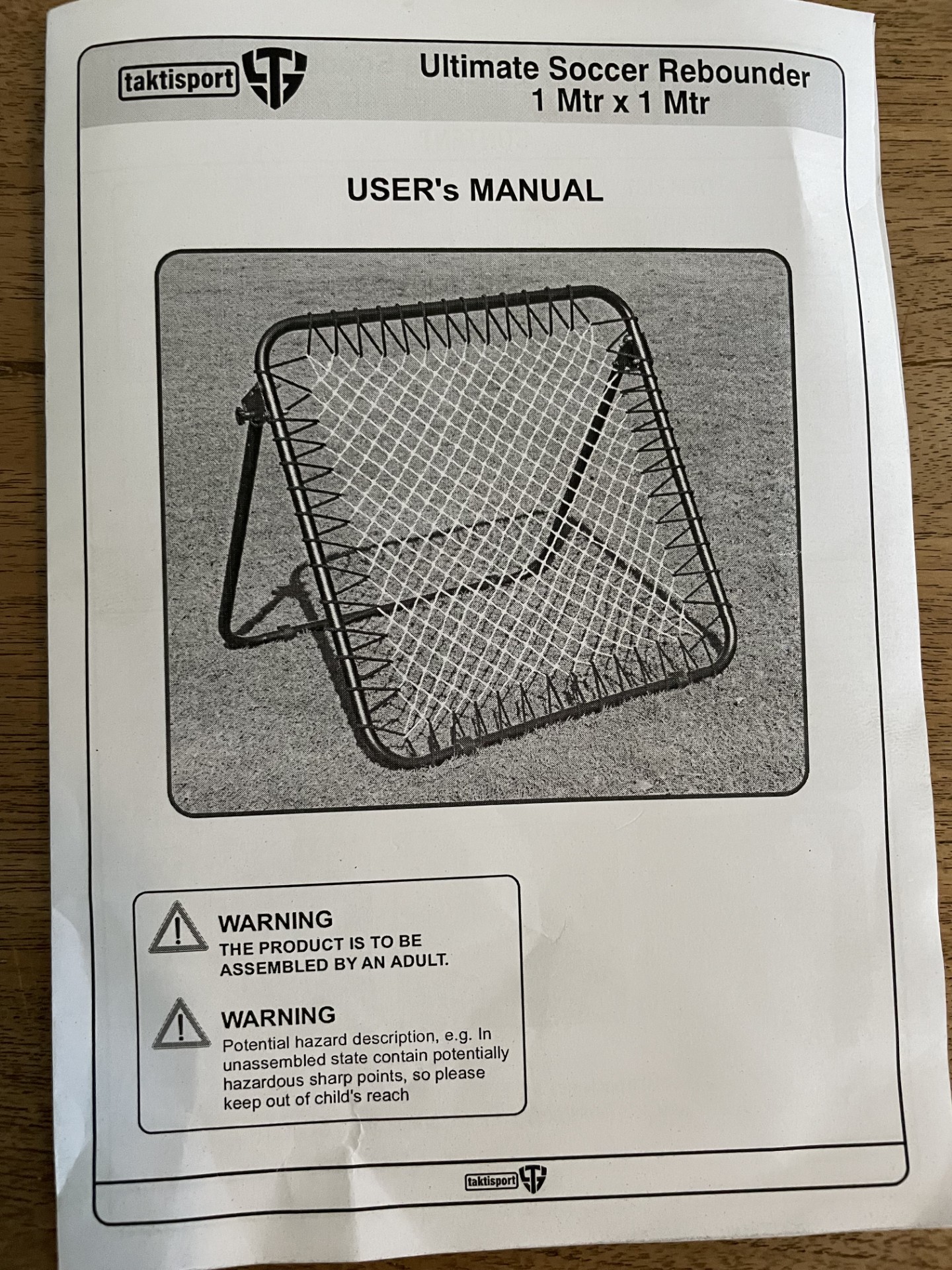 Rebounder Ultimate 100cm x 100 cm traploos verstelbaar