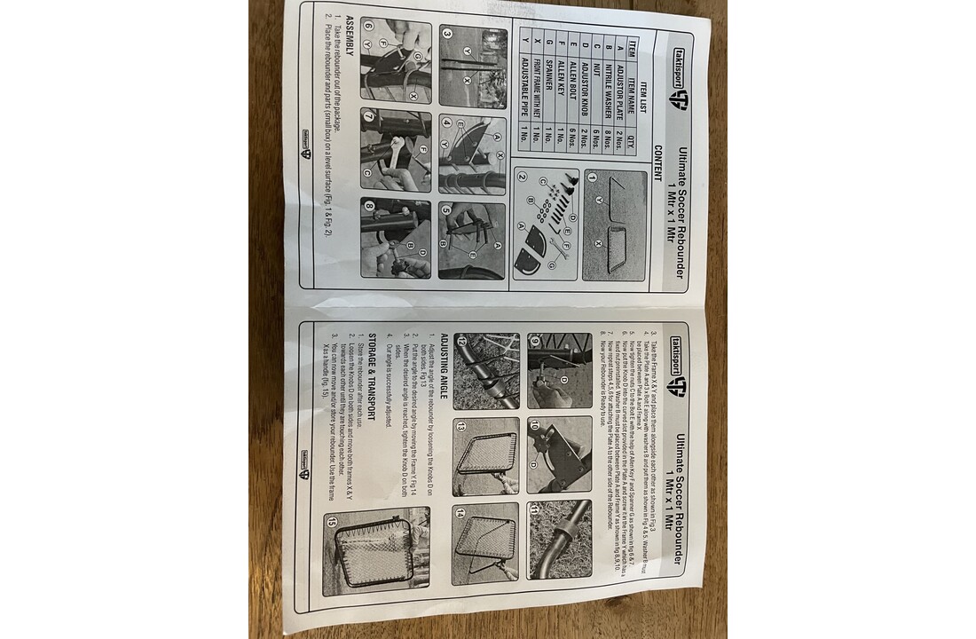 Rebounder Ultimate 100cm x 100 cm traploos verstelbaar