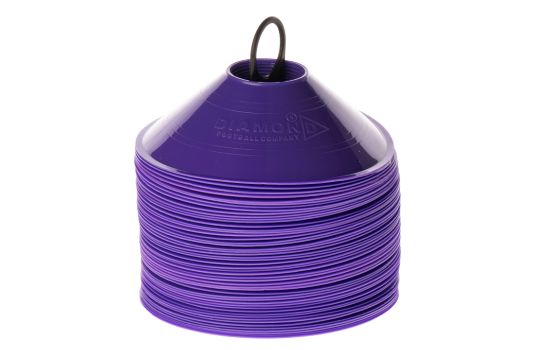 Cônes de marquage violets, 50 pièces