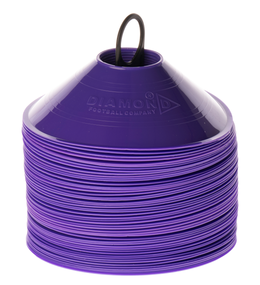 Cônes de marquage violets, 50 pièces