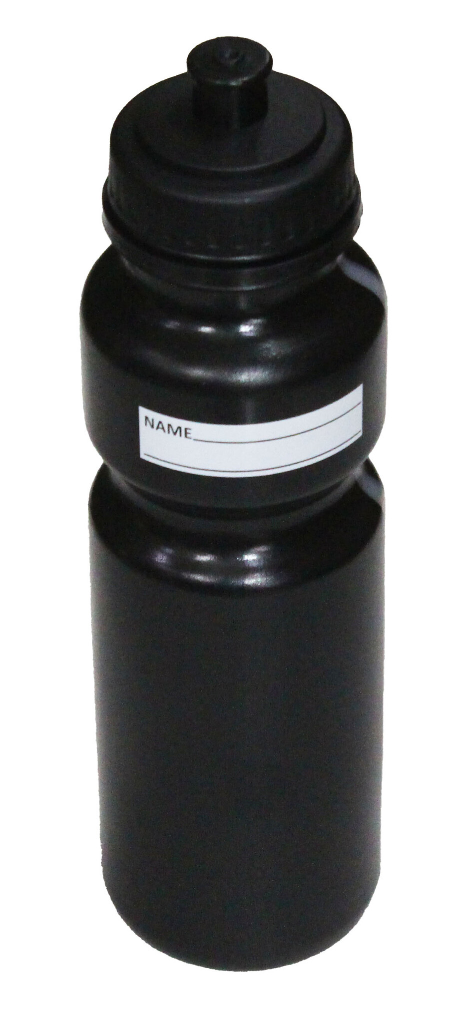 Bouteille noire de 750 ml avec graduation, ligne de visée et étiquette