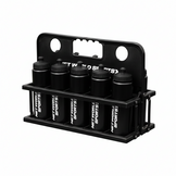 Bidon rek met 10 zwarte bidons