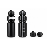 Bouteille noire de 750 ml avec graduation, ligne de visée et étiquette