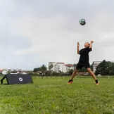 Voon voetbal rebounder met reactie licht