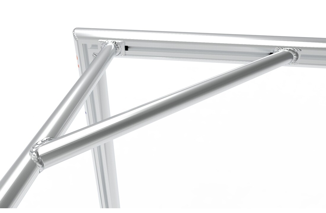 Mini Goal 300cm x 150cm Aluminium volledig gelast