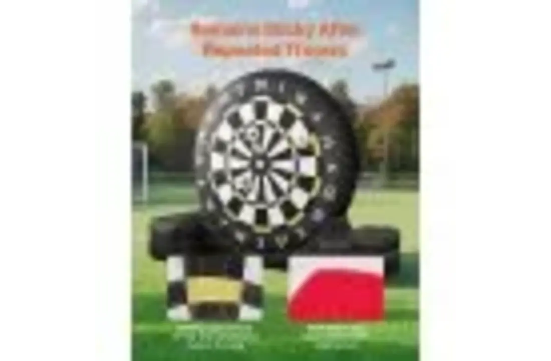 Opblaasbaar Voetbal dartbord 3m x 3,6m