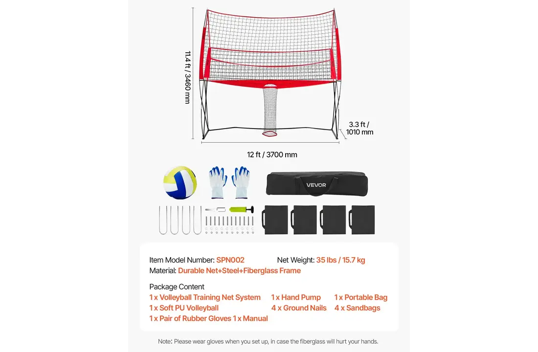 Filet d'entraînement de volley-ball avec panneau arrière réglable en hauteur