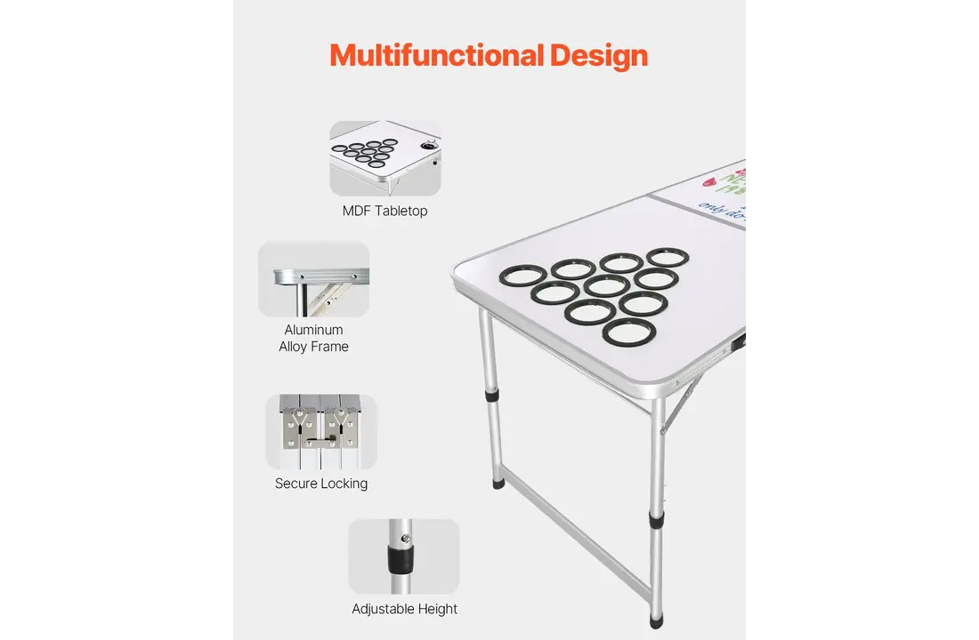 Draagbare Bierpong tafel