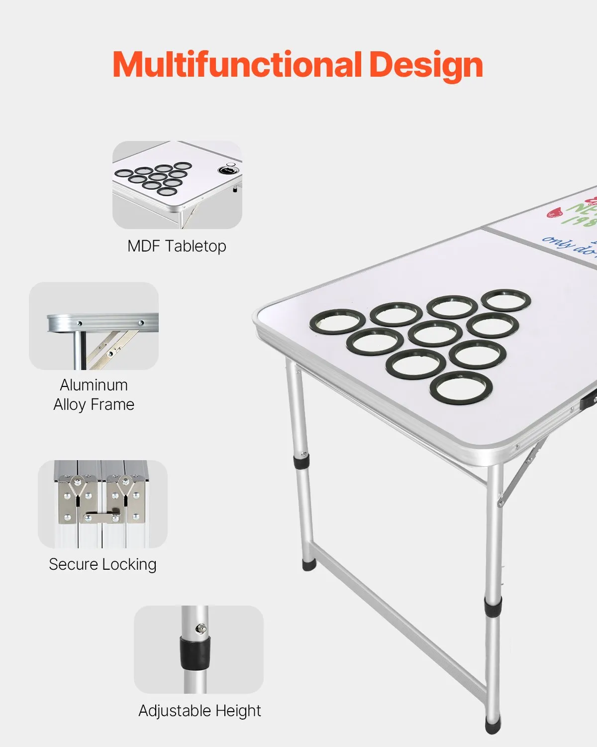 Draagbare Bierpong tafel