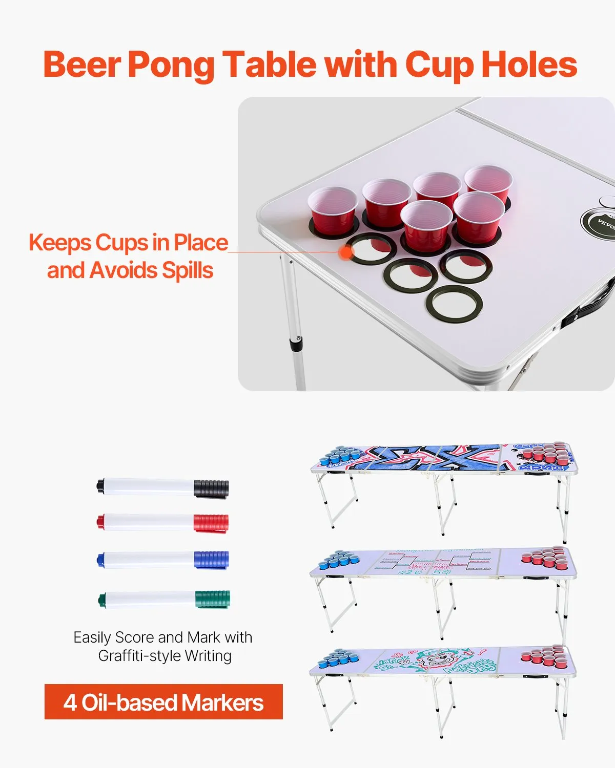 Draagbare Bierpong tafel