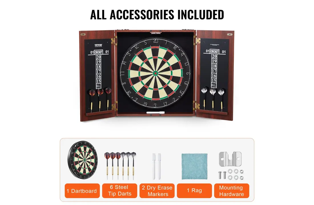 Jeu de fléchettes avec armoire