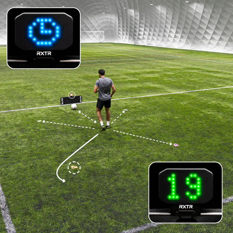 RXTR Pro Coach – Rebondisseur de football intelligent avec lumière de réaction