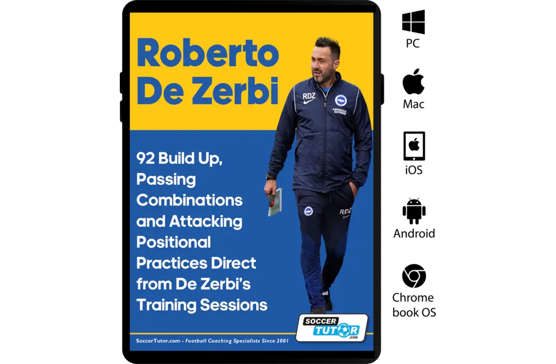 Roberto De Zerbi – Construction du jeu, combinaisons de passes et jeu de position offensif