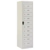 Armoire de rangement pour dressing avec porte centrale, 10 compartiments