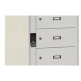 Armoire de rangement pour dressing avec porte centrale, 10 compartiments