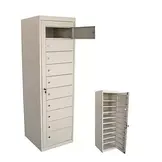 Armoire de rangement pour dressing avec porte centrale, 10 compartiments