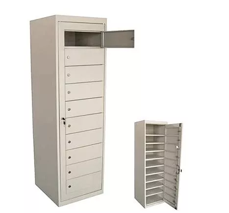 Armoire de rangement pour dressing avec porte centrale, 10 compartiments