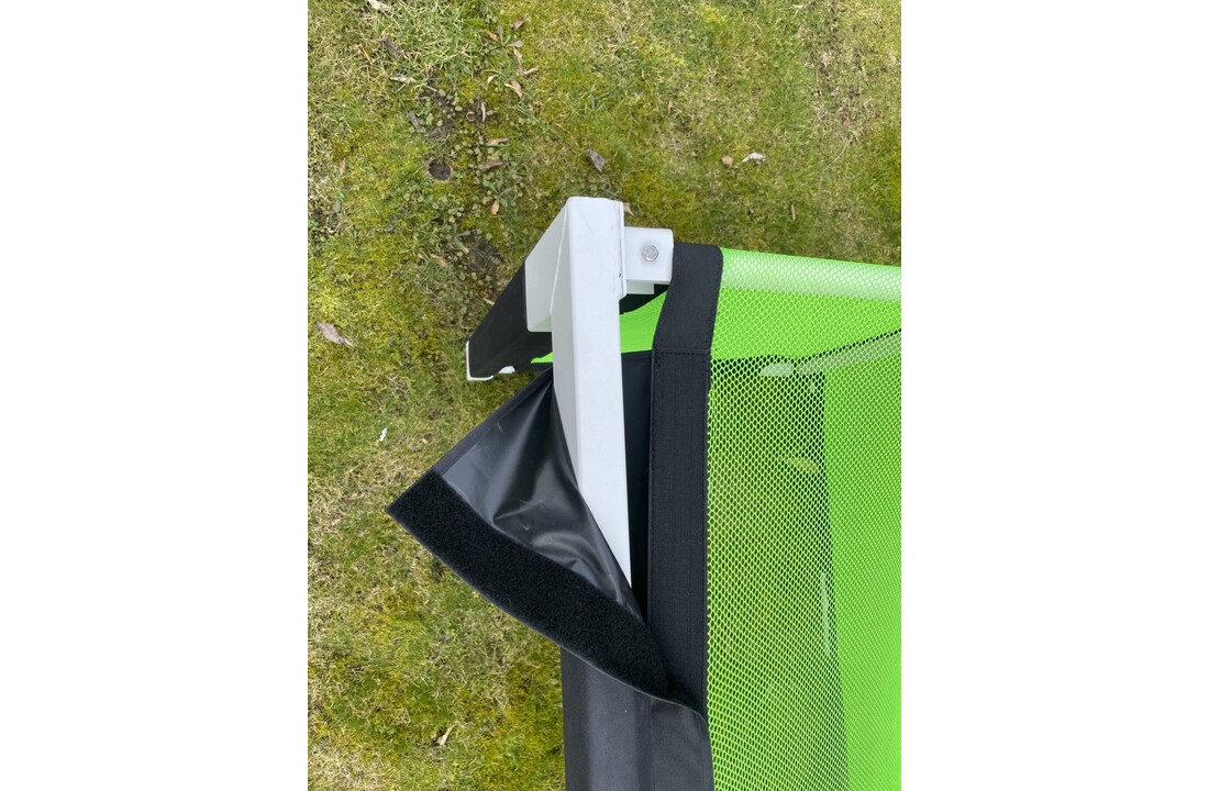 Mini-but pliable en aluminium 120 cm x 80 cm avec filet à mailles fines