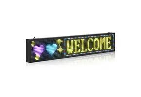 Led Display 100cmx20cm programmeerbaar Kantine